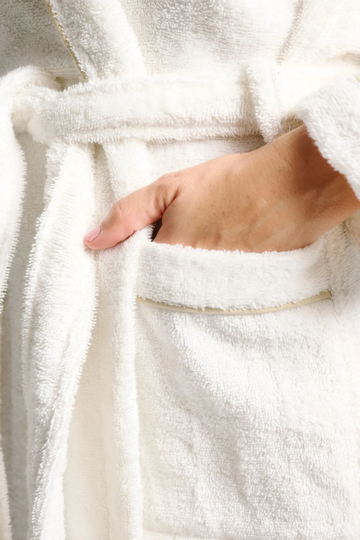 Albornoz ducha unisex blanco | MUYDEMI