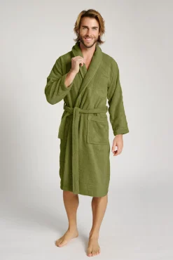 Albornoz ducha unisex verde | MUYDEMI