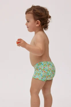 Bañador bóxer bebé estampado palmeras