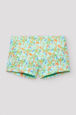 Bañador bóxer bebé estampado palmeras