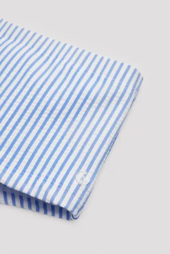 Bañador bóxer bebé rayas azules con textura