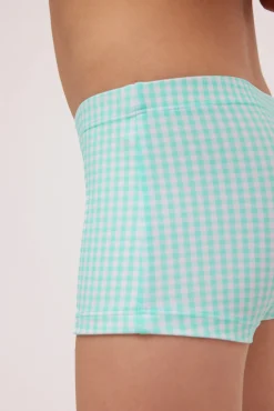 Bañador bóxer niño estampado vichy