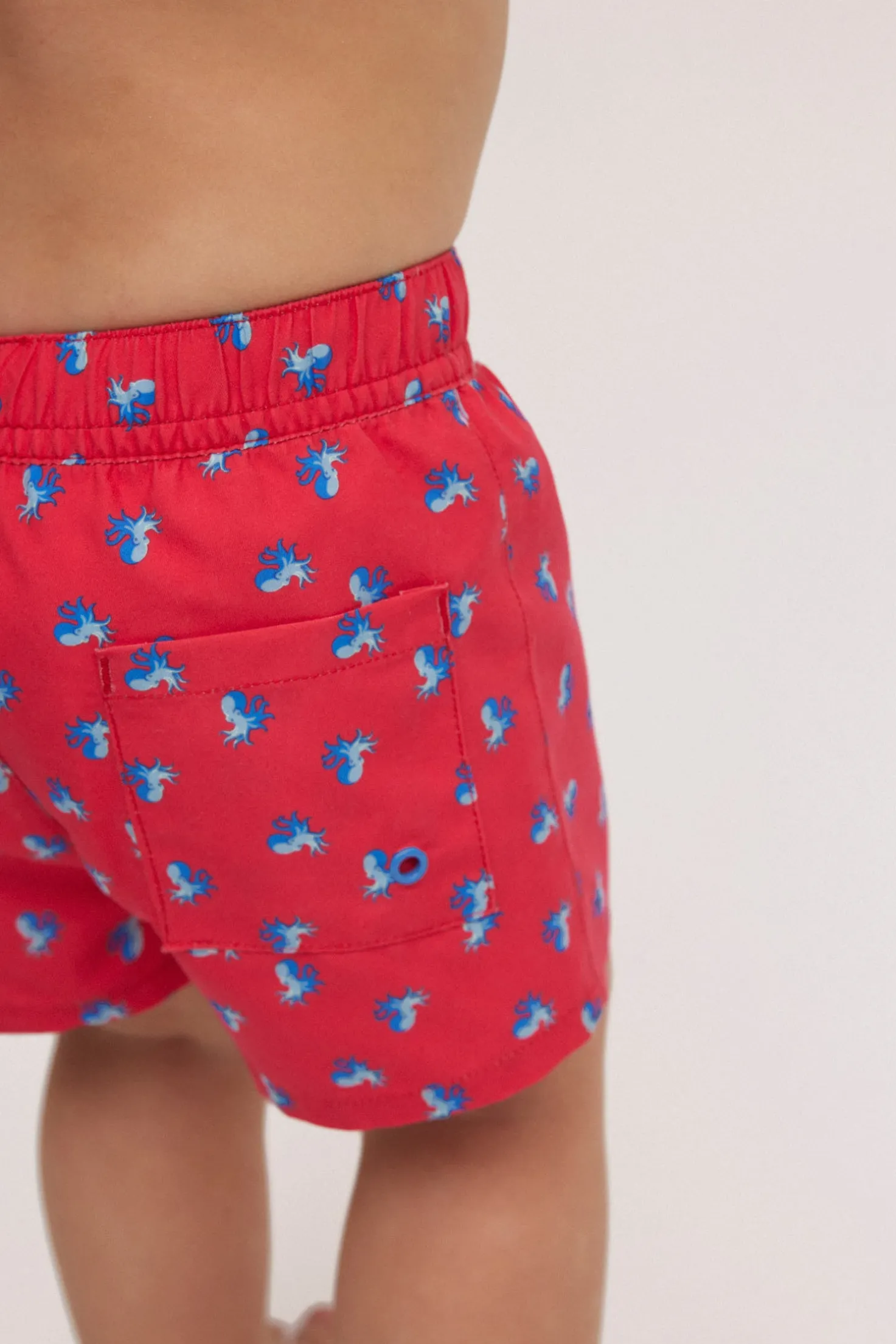 Bañador corto bebé estampado pulpos