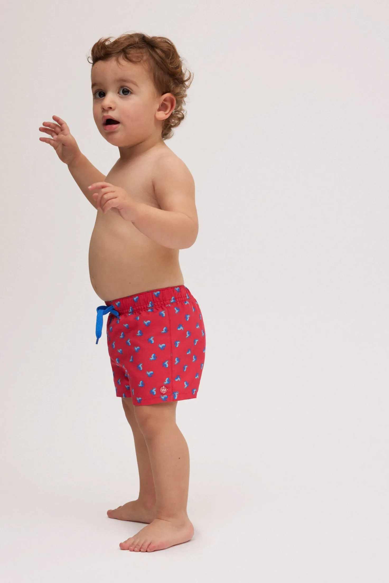 Bañador corto bebé estampado pulpos