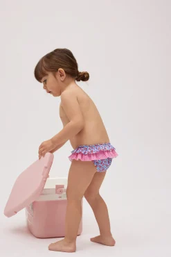 Bañador culetín bebé pequeñas flores
