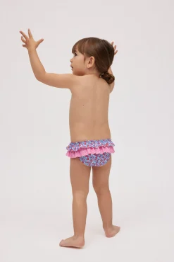 Bañador culetín bebé pequeñas flores