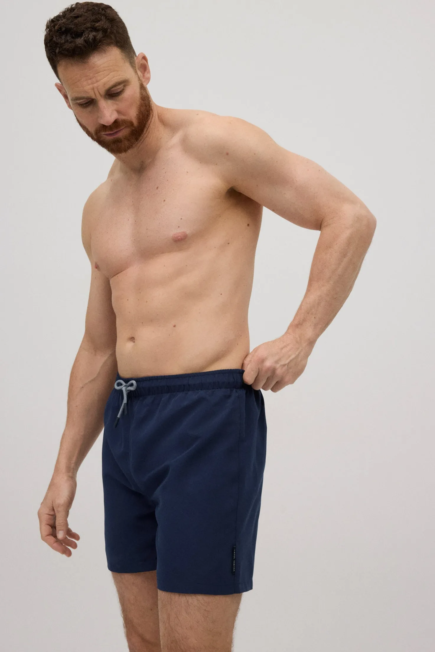 Bañador medio básico marino