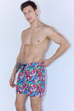 Bañador medio ligero estampado street art Sockarrats