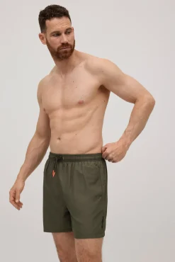 Bañador medio ligero verde caqui