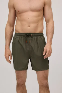 Bañador medio ligero verde caqui