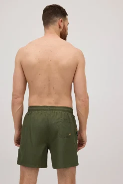 Bañador medio ligero verde caqui