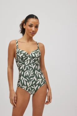 Bañador moldeador con aro con brillo