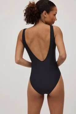 Bañador moldeador detalle cremallera negro