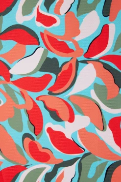 Bañador moldeador micropiqué estampado tropical copa C