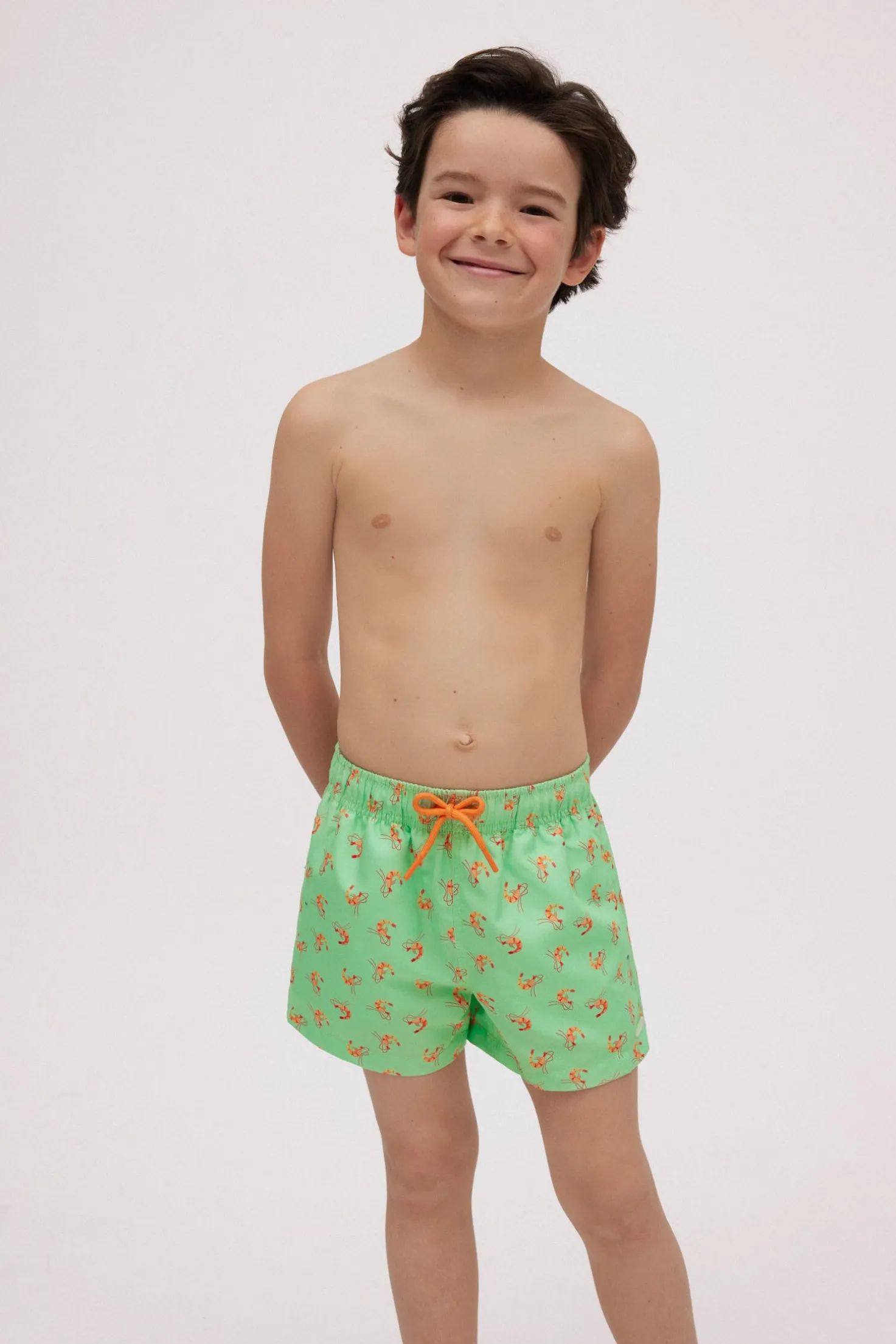 Bañador niño corto estampado seafood