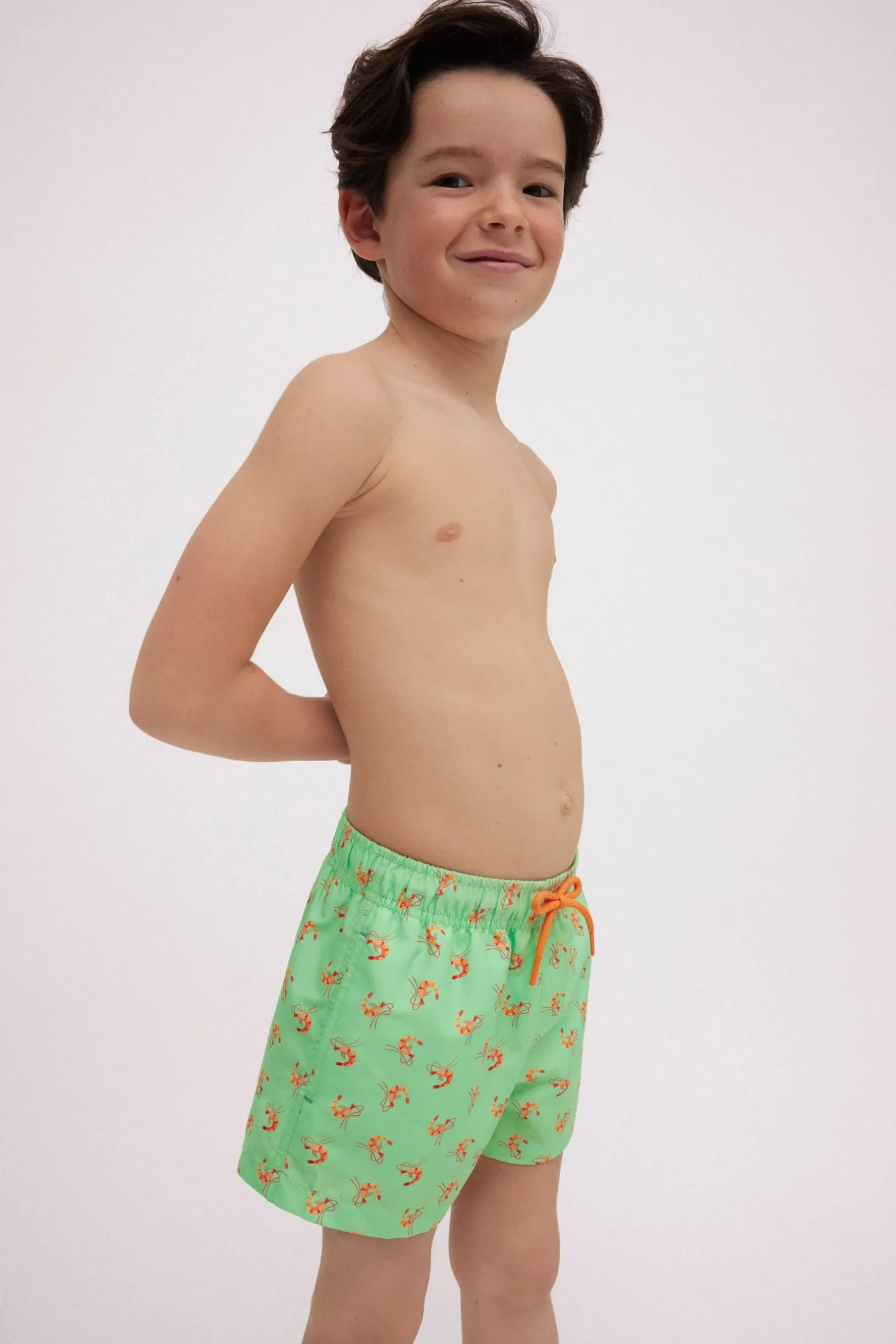 Bañador niño corto estampado seafood