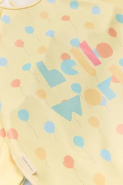 Babero bebé manga larga estampado Hello world