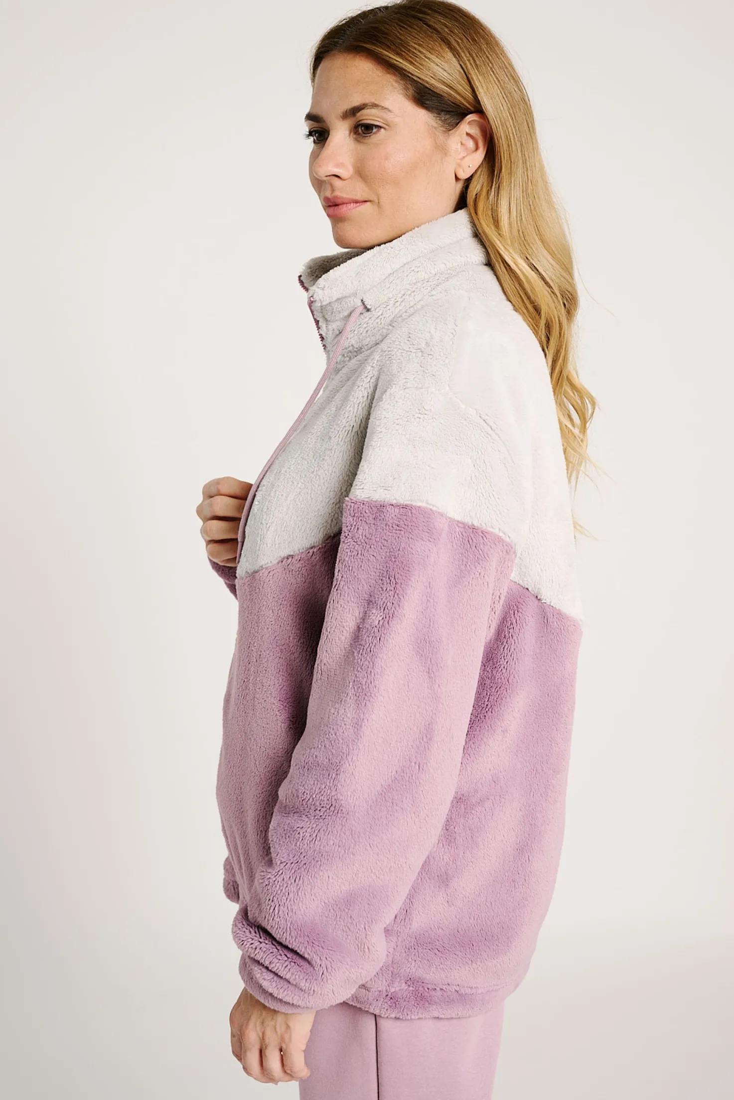 Bata corta mujer bicolor | MUYDEMI