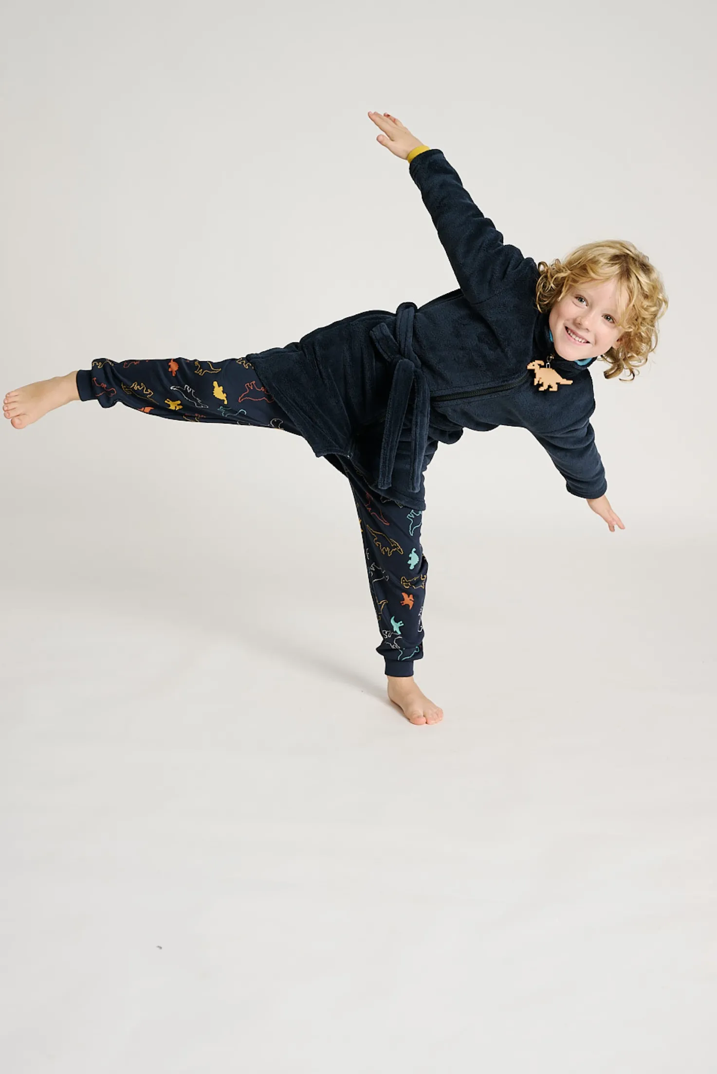 Bata infantil 2-8 años detalle dinosaurio marino | MUYDEMI