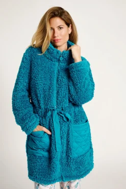 Bata mujer borreguito bolsillos acolchados | MUYDEMI