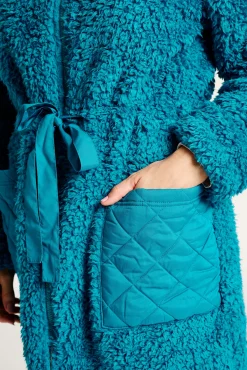 Bata mujer borreguito bolsillos acolchados | MUYDEMI