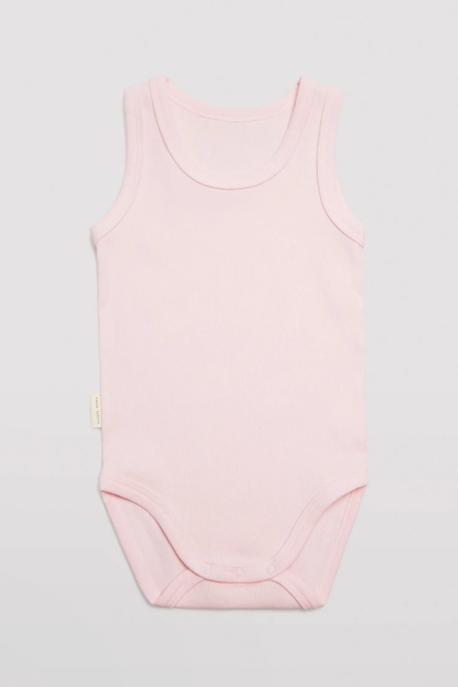 Body bebé básico tirantes anchos rosa