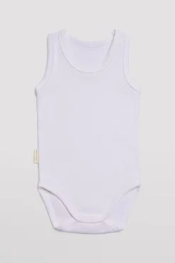 Body bebé básico tirantes anchos blanco