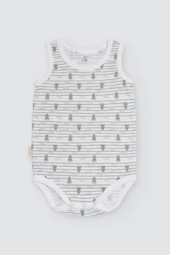 Body bebé tirantes anchos Crocodino