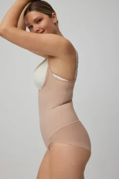 Body-up reductor braga de tul nude