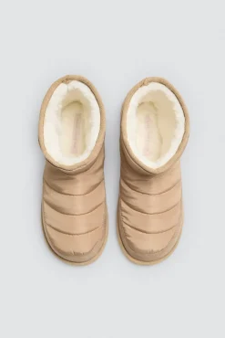 Botas de casa acolchada con forro de pelo