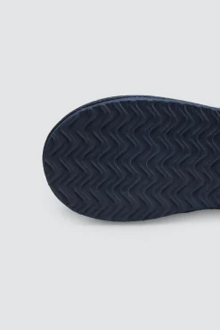 Botas de casa con comnbinación tejido de punto y pelo