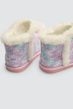 Botas de casa infantil detalles pelo y pompón