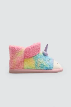 Botas de casa infantil unicornio detalles 3D