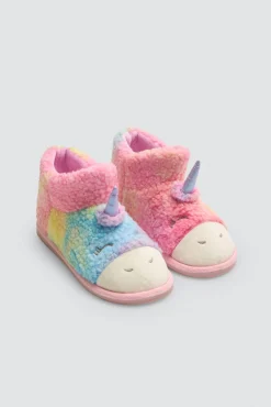Botas de casa infantil unicornio detalles 3D