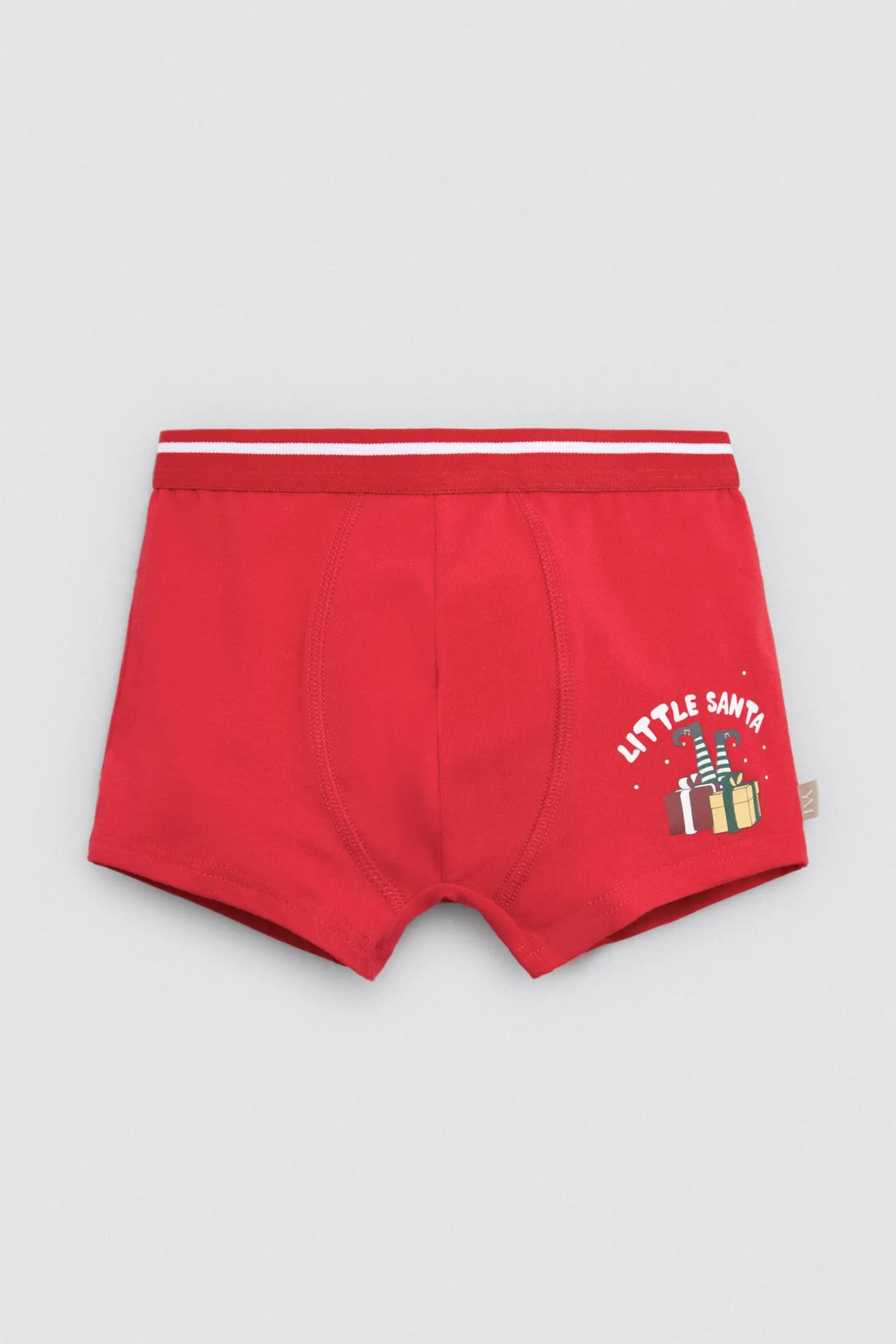 Boxer infantil estampado navideño