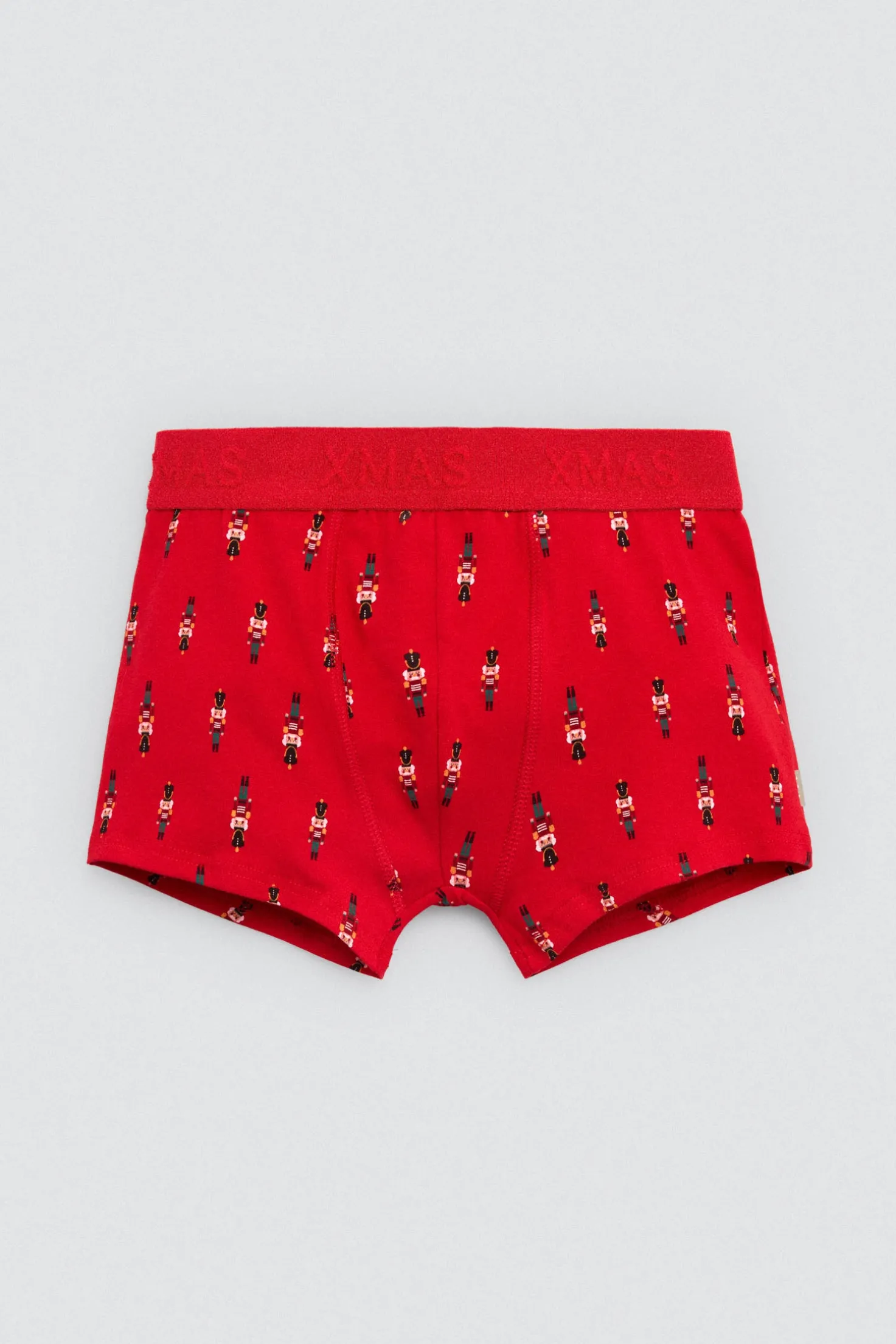 Boxer juvenil estampado navideño