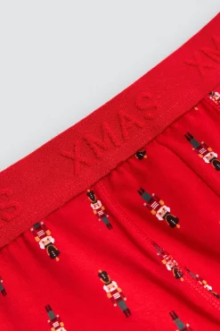 Boxer juvenil estampado navideño