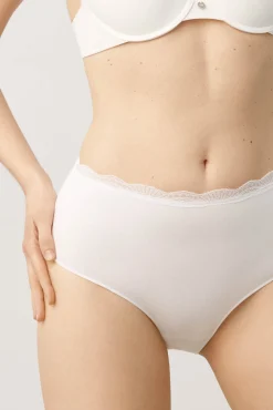 Braga alta algodón blanco