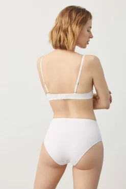 Braga alta algodón blanco