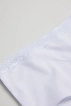 Braga alta algodón blanco