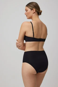 Braga alta algodón negro