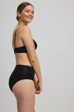 Braga alta algodón negro