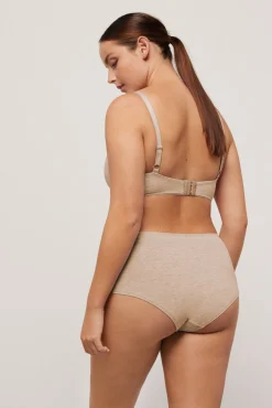 Braga alta algodón orgánico beige
