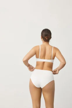 Braga alta básica algodón blanco