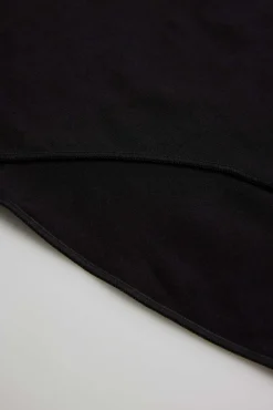 Braga alta básica algodón negro