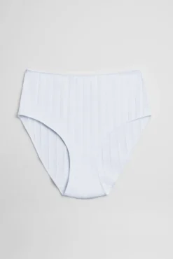 Braga alta canalé blanco