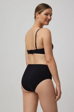 Braga alta canalé negro