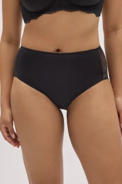 Braga alta de encaje negro
