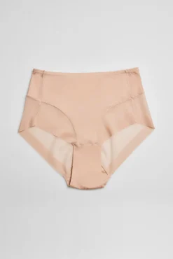 Braga alta de tul nude