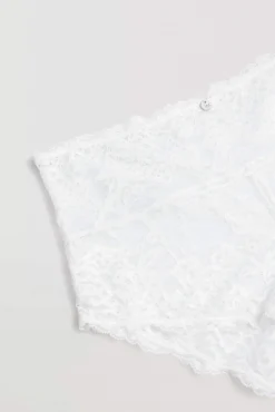 Braga alta encaje marfil